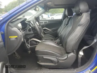 2013 Hyundai Veloster w/Gray Int with VIN KMHTC6AD5DU102803, listed as a Copart auction lot 58628935 with 129,616 mi miles and Salvage title. Bid and sale history available at DreamBid. Image 7.