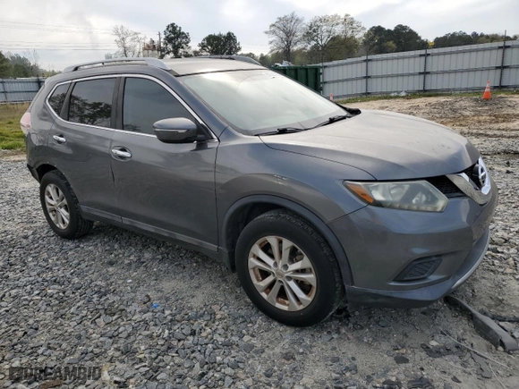 2015 Nissan Rogue S with VIN 5N1AT2MLXFC802098, listed as a Copart auction lot 50021035 with 85,922 mi miles and Salvage Title. Bid and sale history available at carsss.com. Image 4.