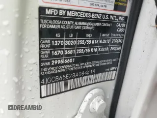 2008 Mercedes-Benz R 3.5L with VIN 4JGCB65E28A084418, listed as a Copart auction lot 63391385 with 120,038 mi miles and Salvage title. Bid and sale history available at DreamBid. Image 13.