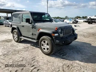 2021 Jeep Wrangler Sport with VIN 1C4GJXAG9MW770541, listed as a Copart auction lot 86194214 with 21,625 mi miles and Salvage Title. Bid and sale history available at DreamBid. Image 10.
