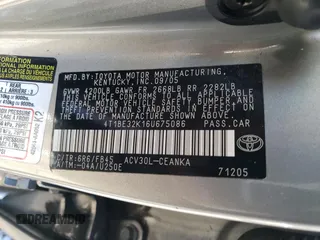 2006 Toyota Camry STD with VIN 4T1BE32K16U675086, listed as a Copart auction lot 44509675 with Not Provided miles and Salvage Title. Bid and sale history available at carsss.com. Image 13.