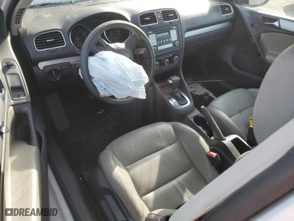 2010 Volkswagen Golf with VIN WVWBB7AJ8AW256050, listed as a Copart auction lot 82827394 with 0 mi miles and Salvage Title. Bid and sale history available at carsss.com. Image 8.