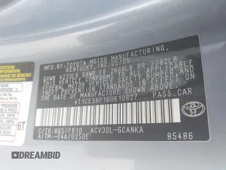 2006 Toyota Solara SE z VIN 4T1CE38P16U610827, wystawiony jako IAAI lot #42419978 z przebiegiem 147 683 mil mil oraz . Historia ofert i sprzedaży dostępna na DreamBid. Obrazek 9.