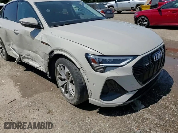 2021 Audi e-tron Sportback Premium Plus with VIN WA12AAGE3MB013620, listed as a Copart auction lot 53856925 with 37,232 mi miles and Salvage title. Bid and sale history available at DreamBid. Image 14.