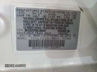 2019 Nissan Note SV with VIN 3N1CE2CP5KL366547, listed as a Copart auction lot 47395005 with 237,379 mi miles and Clean Title. Bid and sale history available at DreamBid. Image 13.