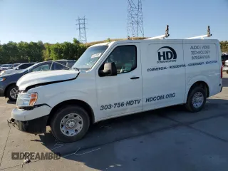 2012 Nissan NV SV with VIN 1N6BF0KY6CN112896, listed as a Copart auction lot 64482005 with 120,035 mi miles and Salvage title. Bid and sale history available at DreamBid. Image 1.