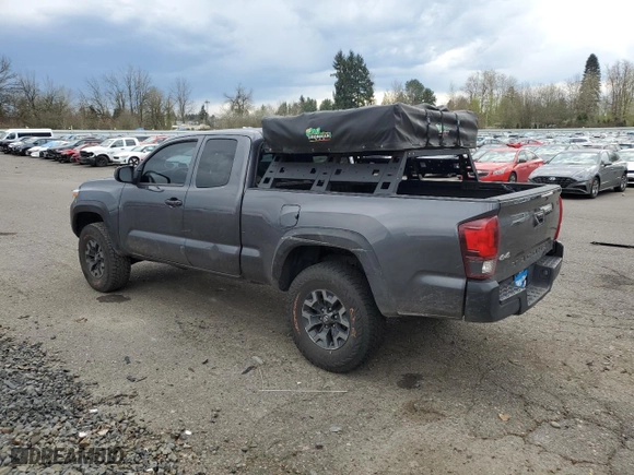 2021 Toyota Tacoma 4WD SR with VIN 3TYSX5EN6MT008083, listed as a Copart auction lot 83401194 with 49,724 mi miles and Salvage Title. Bid and sale history available at carsss.com. Image 2.
