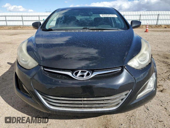 2015 Hyundai Elantra SE with VIN 5NPDH4AEXFH625500, listed as a Copart auction lot 45557515 with 183,311 mi miles and Salvage Title. Bid and sale history available at carsss.com. Image 5.