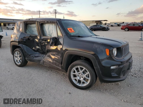 2023 Jeep Renegade Latitude with VIN ZACNJDB12PPP40537, listed as a Copart auction lot 78313544 with Not Provided miles and Salvage Title. Bid and sale history available at carsss.com. Image 4.