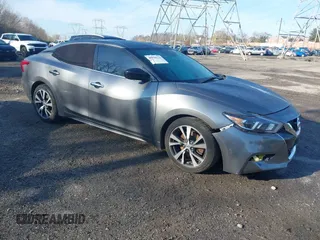2017 Nissan Maxima SV with VIN 1N4AA6AP8HC369544, listed as a IAAI auction lot 40936518 with 121,994 mi miles. Bid and sale history available at carsss.com. Image 1.