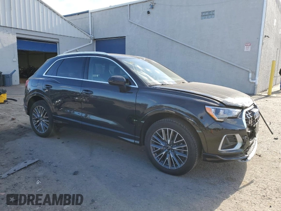 2022 Audi Q3 Premium with VIN WA1AUCF39N1092183, listed as a Copart auction lot 88644905 with 50,684 mi miles and Salvage Title. Bid and sale history available at carsss.com. Image 4.