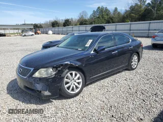 2009 Lexus LS 460 with VIN JTHBL46F495086267, listed as a Copart auction lot 50004355 with 114,937 mi miles and Salvage Title. Bid and sale history available at DreamBid. Image 1.
