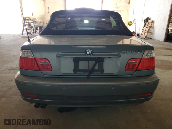 2004 BMW 3 Series 325Ci with VIN WBABW33424PG98566, listed as a Copart auction lot 45933875 with 92,577 mi miles and Salvage Title. Bid and sale history available at carsss.com. Image 6.