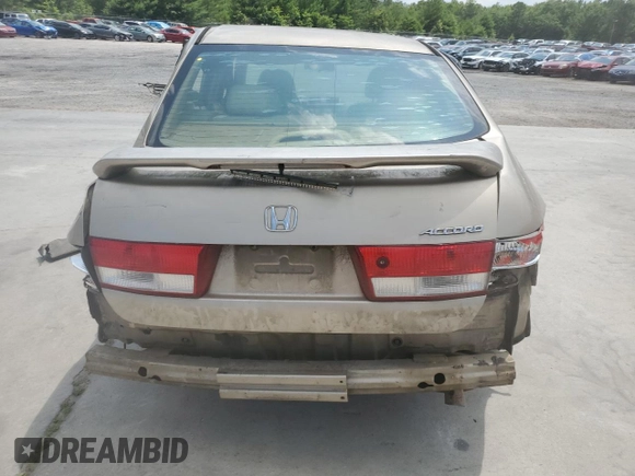 2003 Honda Accord LX with VIN 1HGCM56313A031516, listed as a Copart auction lot 60089155 with 300,380 mi miles and Salvage title. Bid and sale history available at DreamBid. Image 6.