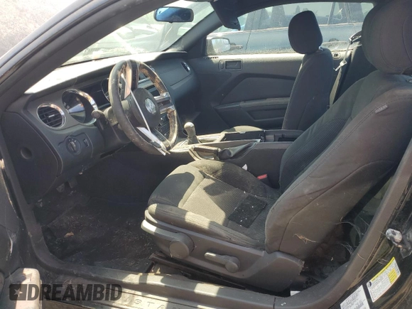 2013 Ford Mustang V6 with VIN 1ZVBP8AM9D5280169, listed as a Copart auction lot 81176564 with 155,330 mi miles and Salvage title. Bid and sale history available at DreamBid. Image 7.