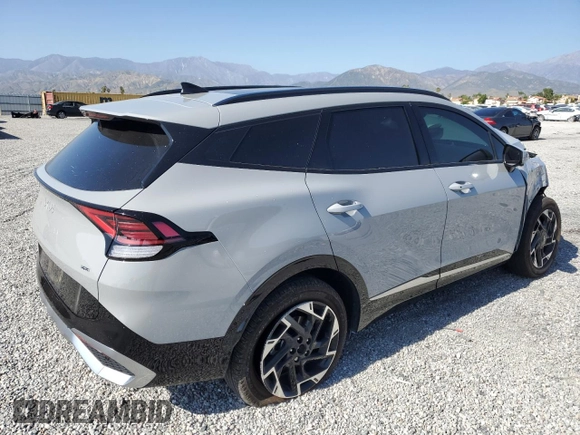 2024 Kia Sportage SX-Prestige with VIN 5XYK5CDF0RG169713, listed as a Copart auction lot 58149335 with 19,731 mi miles and Salvage title. Bid and sale history available at DreamBid. Image 3.