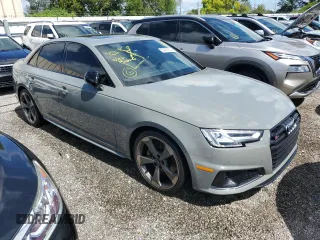 2019 Audi S4 Premium Plus with VIN WAUB4AF45KA067913, listed as a Copart auction lot 59495224 with 39,625 mi miles and Salvage Title. Bid and sale history available at carsss.com. Image 4.