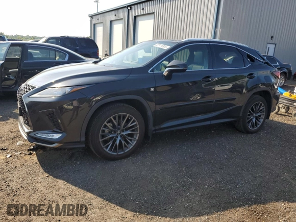 2022 Lexus RX 350 F Sport with VIN 2T2SZMDA6NC333238, listed as a Copart auction lot 62311605 with 57,786 mi miles and Salvage title. Bid and sale history available at DreamBid. Image 1.