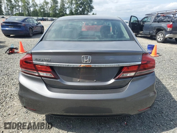 2013 Honda Civic LX z VIN 19XFB2F52DE232289, wystawiony jako Copart lot #60926785 z przebiegiem 134 266 mil mil oraz Szkoda całkowita • Salvage title. Historia ofert i sprzedaży dostępna na DreamBid. Obrazek 6.