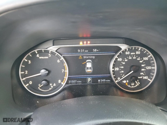 2022 Nissan Altima 2.5 SR with VIN 1N4BL4CV6NN323239, listed as a Copart auction lot 50129975 with 31,507 mi miles and Salvage Title. Bid and sale history available at carsss.com. Image 9.