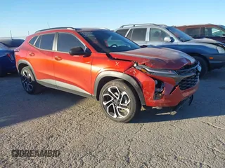 2024 Chevrolet Trax 2RS with VIN KL77LJE27RC141453, listed as a IAAI auction lot 41214810 with 21,168 mi miles and . Bid and sale history available at DreamBid. Image 1.