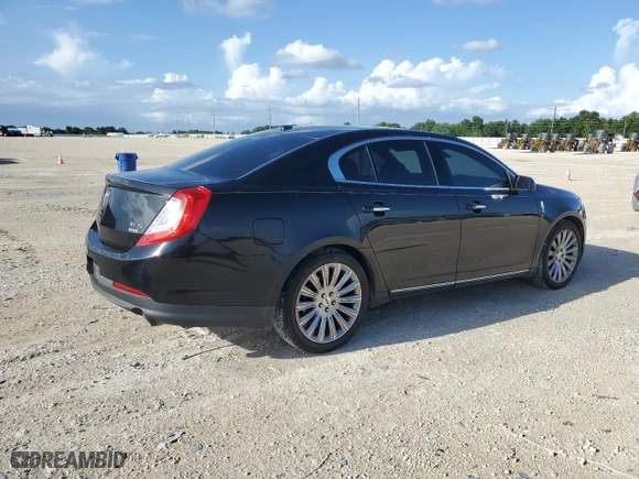 2014 Lincoln MKS with VIN 1LNHL9EK6EG604428, listed as a Copart auction lot 59758884 with 122,833 mi miles and Salvage Title. Bid and sale history available at carsss.com. Image 3.