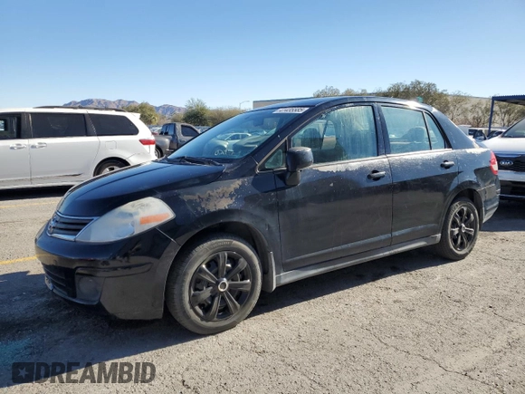 2010 Nissan Versa 1.8 S with VIN 3N1BC1AP2AL376000, listed as a Copart auction lot 41435585 with 215,017 mi miles and Salvage Title. Bid and sale history available at carsss.com. Image 1.