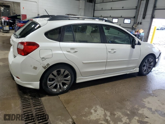 2013 Subaru Impreza Special Sports Premium with VIN JF1GPAL61D2827098, listed as a Copart auction lot 62030425 with 161,116 mi miles and Salvage title. Bid and sale history available at DreamBid. Image 3.
