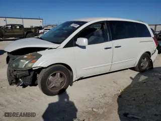 2007 Nissan Quest with VIN 5N1BV28U47N105291, listed as a Copart auction lot 87035904 with 203,490 mi miles and Salvage Title. Bid and sale history available at carsss.com. Image 1.