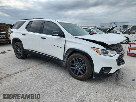 2019 Chevrolet Traverse Premier z VIN 1GNERKKW3KJ316442, wystawiony jako Copart lot #58150005 z przebiegiem 121 332 mil mil oraz Szkoda całkowita • Salvage title. Historia ofert i sprzedaży dostępna na DreamBid. Obrazek 4.