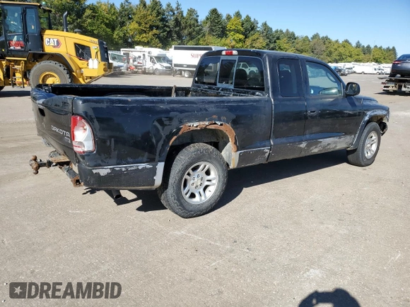 2003 Dodge Dakota SLT with VIN 1D7HL42X33S284170, listed as a Copart auction lot 76657204 with 146,790 mi miles and Salvage Title. Bid and sale history available at carsss.com. Image 3.