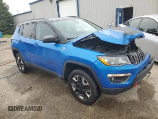 2018 Jeep Compass Trailhawk with VIN 3C4NJDDBXJT139496, listed as a Copart auction lot 57068265 with 105,809 mi miles and Salvage title. Bid and sale history available at DreamBid. Image 4.