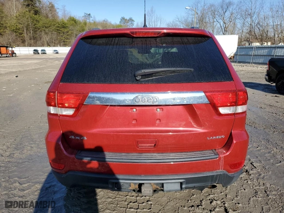 2011 Jeep Grand Cherokee Laredo with VIN 1J4RR4GG9BC515243, listed as a Copart auction lot 46434795 with 138,625 mi miles and Salvage Title. Bid and sale history available at carsss.com. Image 6.