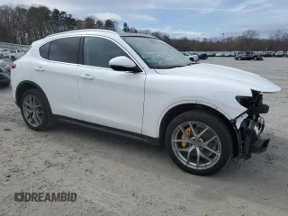 2018 Alfa Romeo Stelvio Ti with VIN ZASFAKBN8J7C03908, listed as a Copart auction lot 47468815 with 62,584 mi miles and Salvage Title. Bid and sale history available at carsss.com. Image 4.
