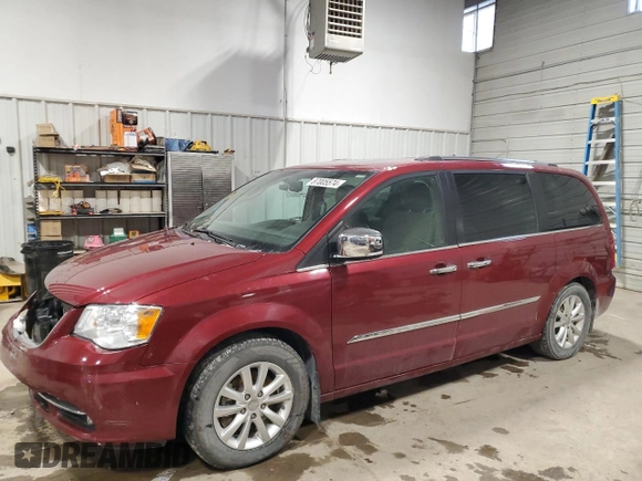 2016 Chrysler Town & Country Limited Platinum with VIN 2C4RC1GG7GR135385, listed as a Copart auction lot 87005574 with 145,863 mi miles and Salvage Title. Bid and sale history available at carsss.com. Image 1.