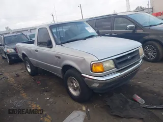 1996 Ford Ranger XL with VIN 1FTCR10A1TTA64228, listed as a IAAI auction lot 41944707 with 218,656 mi miles. Bid and sale history available at carsss.com. Image 1.