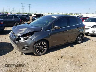 2017 Ford C-Max Energi Titanium with VIN 1FADP5FU9HL102224, listed as a Copart auction lot 59942194 with 105,052 mi miles and Salvage Title. Bid and sale history available at carsss.com. Image 1.