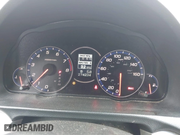 2008 Acura TSX Nav with VIN JH4CL96918C001035, listed as a IAAI auction lot 42367192 with 274,234 mi miles and . Bid and sale history available at DreamBid. Image 7.