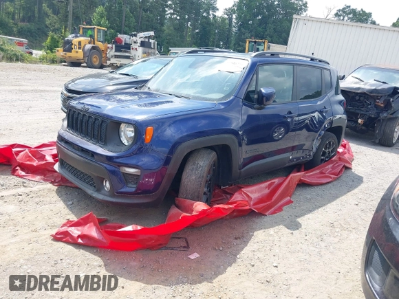 2020 Jeep Renegade Latitude with VIN ZACNJABB5LPL87163, listed as a IAAI auction lot 40948221 with 118,125 mi miles and . Bid and sale history available at DreamBid. Image 2.