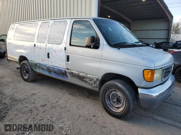 2006 Ford Econoline Passenger XL with VIN 1FBSS31L96HB43377, listed as a Copart auction lot 83358794 with 106,915 mi miles and Salvage Title. Bid and sale history available at carsss.com. Image 4.