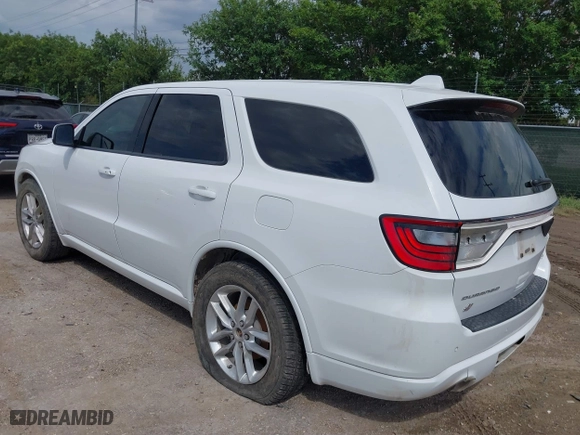2022 Dodge Durango GT Plus with VIN 1C4RDJDG8NC220033, listed as a IAAI auction lot 39850134 with 44,812 mi miles. Bid and sale history available at carsss.com. Image 3.