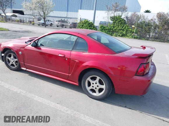 2004 Ford Mustang Standard with VIN 1FAFP40404F110071, listed as a IAAI auction lot 41841164 with 225,318 mi miles. Bid and sale history available at carsss.com. Image 3.
