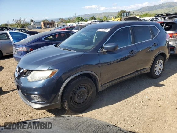 2016 Nissan Rogue S with VIN JN8AT2MT7GW000195, listed as a Copart auction lot 54763995 with 150,790 mi miles and Clean Title. Bid and sale history available at DreamBid. Image 1.