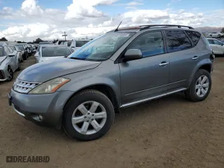 2006 Nissan Murano SE with VIN JN8AZ08W96W551167, listed as a Copart auction lot 80216804 with 138,531 mi miles and Salvage Title. Bid and sale history available at carsss.com. Image 1.