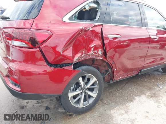 2019 Kia Sorento EX V6 with VIN 5XYPHDA54KG472174, listed as a IAAI auction lot 41509308 with 41,463 mi miles. Bid and sale history available at carsss.com. Image 6.