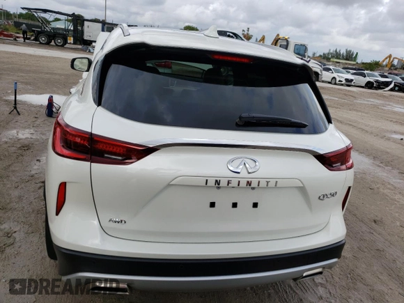 2022 Infiniti QX50 Essential with VIN 3PCAJ5CBXNF117489, listed as a Copart auction lot 68356262 with 4,379 mi miles and . Bid and sale history available at DreamBid. Image 6.