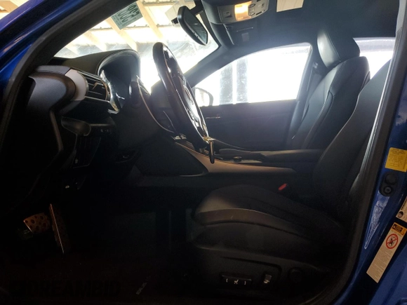 2016 Lexus IS 200t with VIN JTHBA1D2XG5014815, listed as a Copart auction lot 53821285 with 48,847 mi miles and Salvage Title. Bid and sale history available at DreamBid. Image 7.