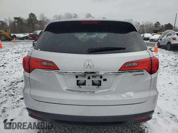 2015 Acura RDX Tech Pkg with VIN 5J8TB3H5XFL016725, listed as a Copart auction lot 45729185 with 189,419 mi miles and Salvage Title. Bid and sale history available at carsss.com. Image 6.