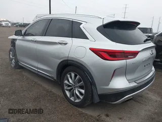 2019 Infiniti QX50 Essential with VIN 3PCAJ5M19KF147049, listed as a IAAI auction lot 41428298 with 68,586 mi miles and . Bid and sale history available at DreamBid. Image 3.