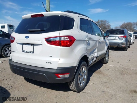 2018 Ford EcoSport SE with VIN MAJ6P1ULXJC204908, listed as a IAAI auction lot 41648025 with NaN miles. Bid and sale history available at carsss.com. Image 4.